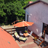 Terrasse des Hauses